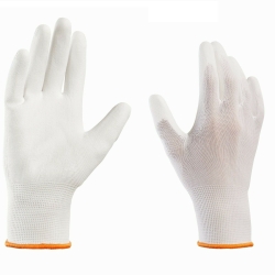 12-480 Paar weiß A120 PU-Handschuhe